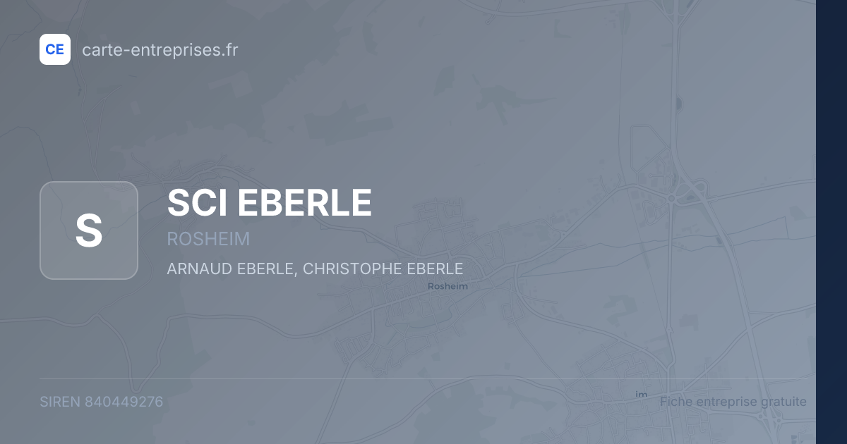 SCI EBERLE — 840449276 — fiche entreprise