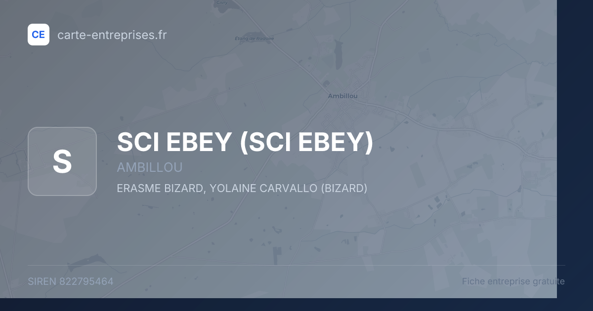 SCI EBEY — 822795464 — fiche entreprise