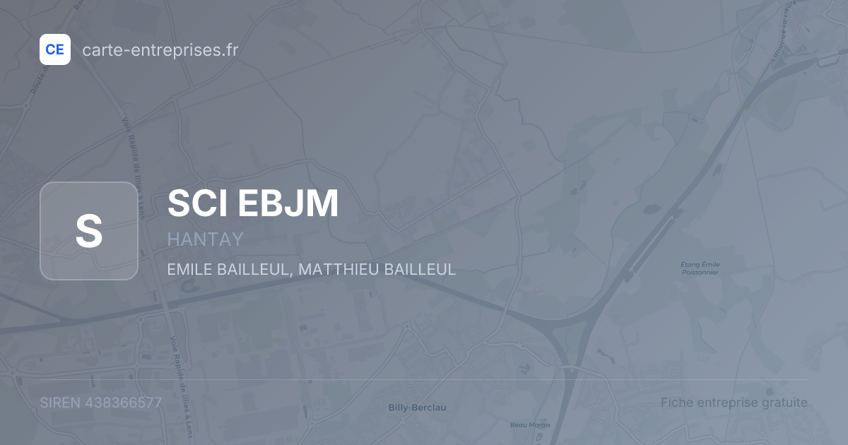 SCI EBJM — 438366577 — fiche entreprise