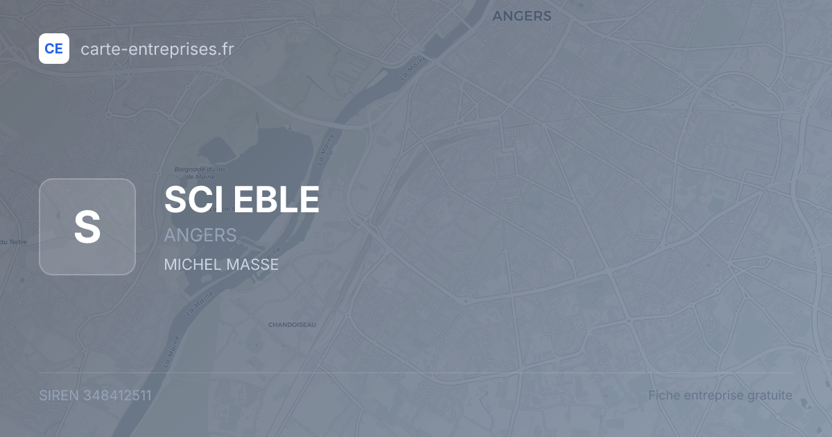SCI EBLE — 348412511 — fiche entreprise