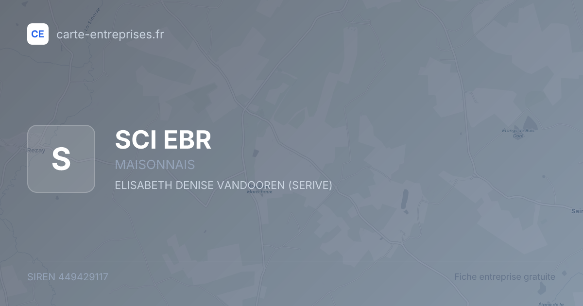 SCI EBR — 449429117 — fiche entreprise