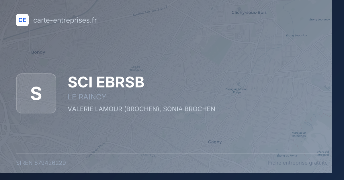 SCI EBRSB — 879426229 — fiche entreprise