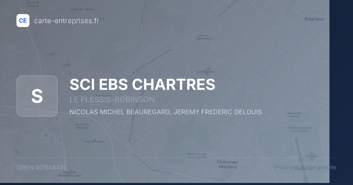 SCI EBS CHARTRES — 901648485 — fiche entreprise