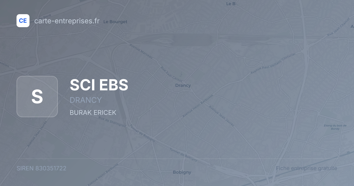 SCI EBS — 830351722 — fiche entreprise