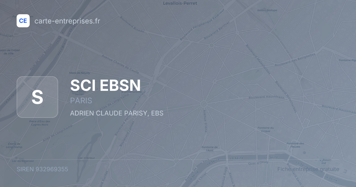 SCI EBSN — 932969355 — fiche entreprise