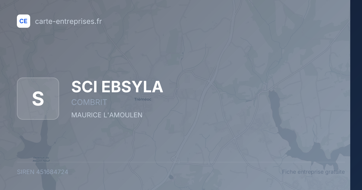 SCI EBSYLA — 451684724 — fiche entreprise