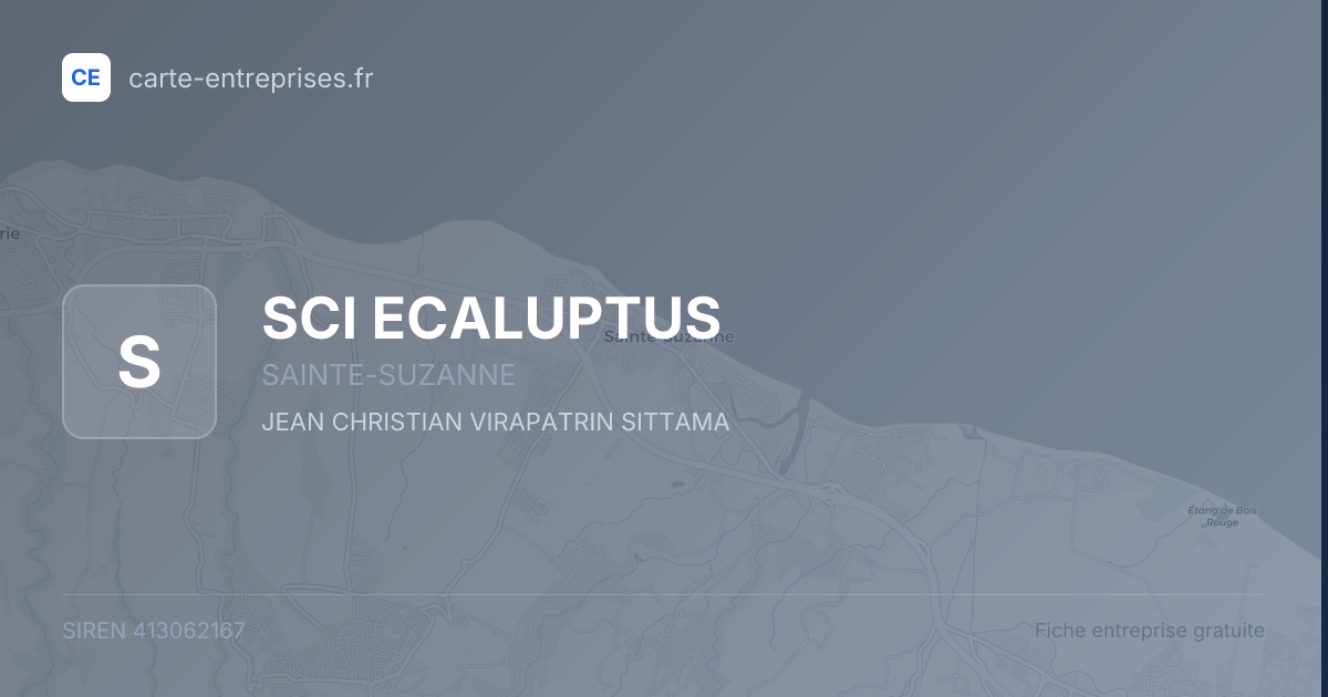 SCI ECALUPTUS — 413062167 — fiche entreprise