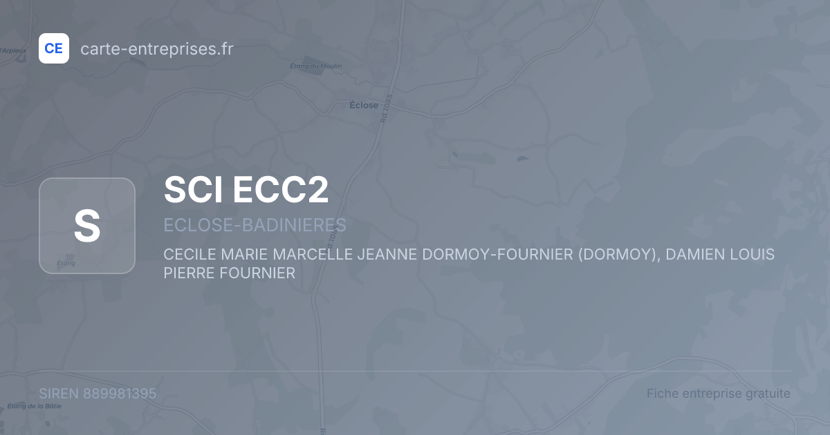 SCI ECC2 — 889981395 — fiche entreprise
