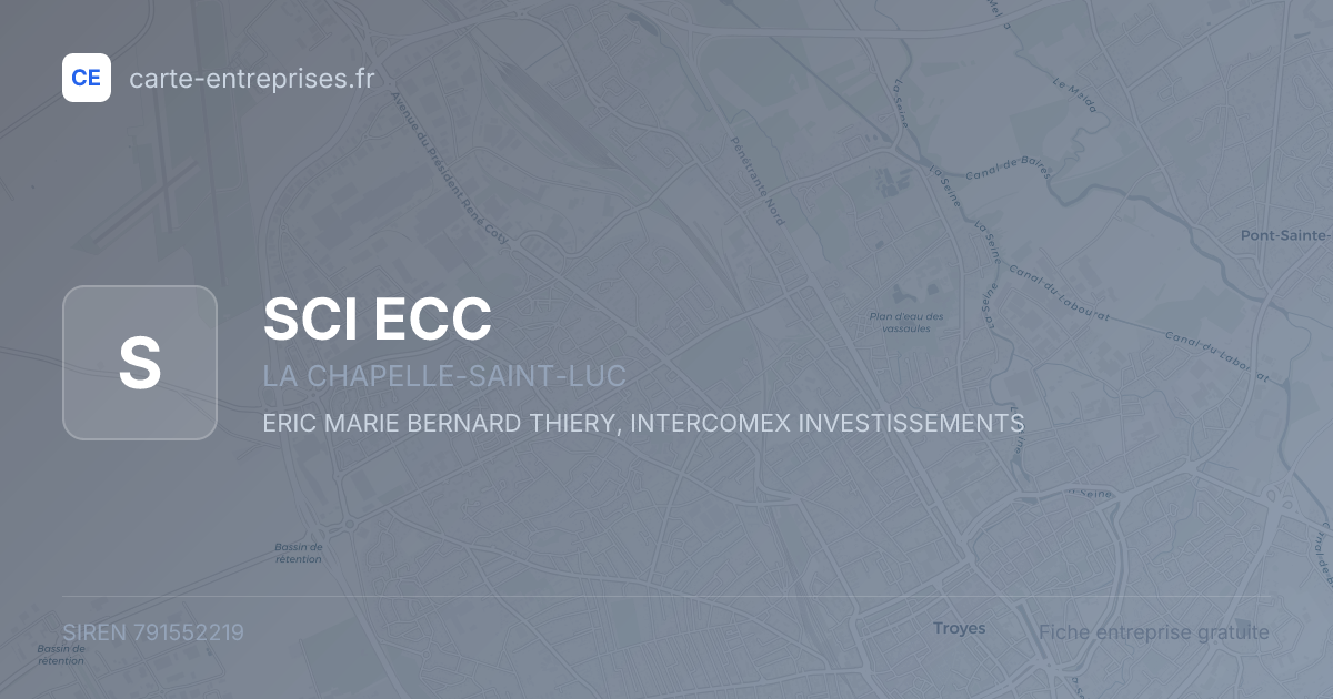 SCI ECC — 791552219 — fiche entreprise