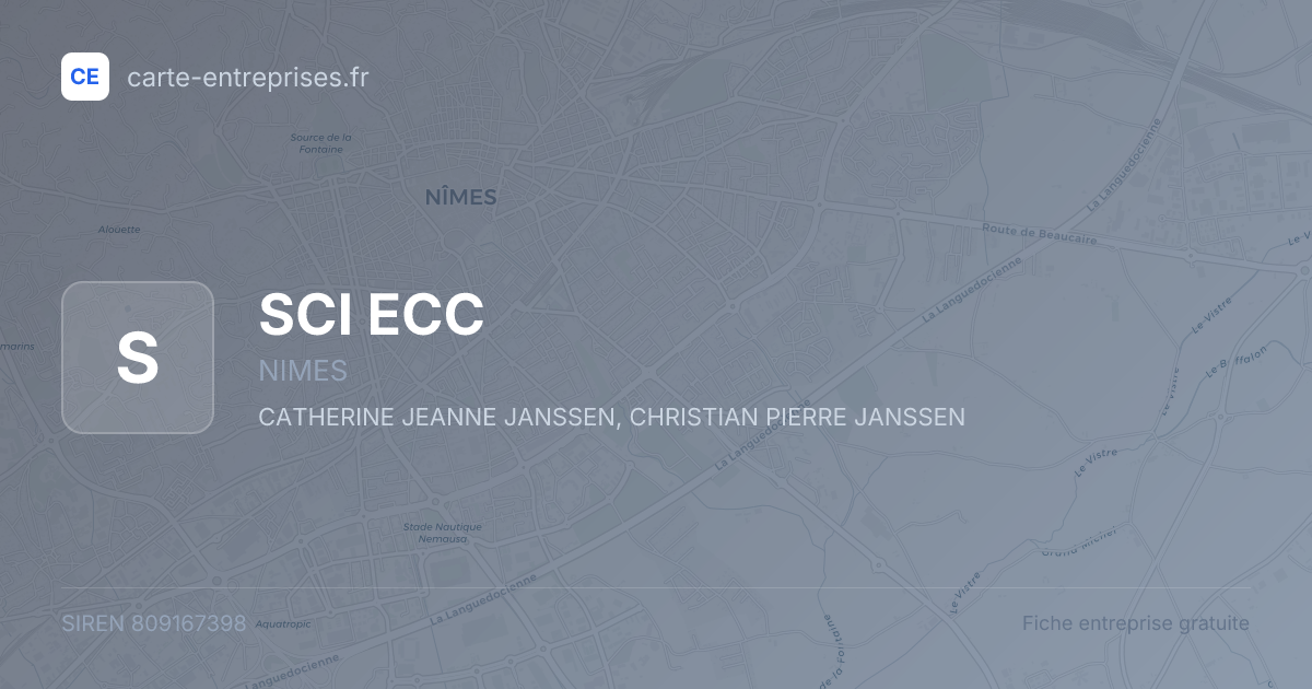 SCI ECC — 809167398 — fiche entreprise