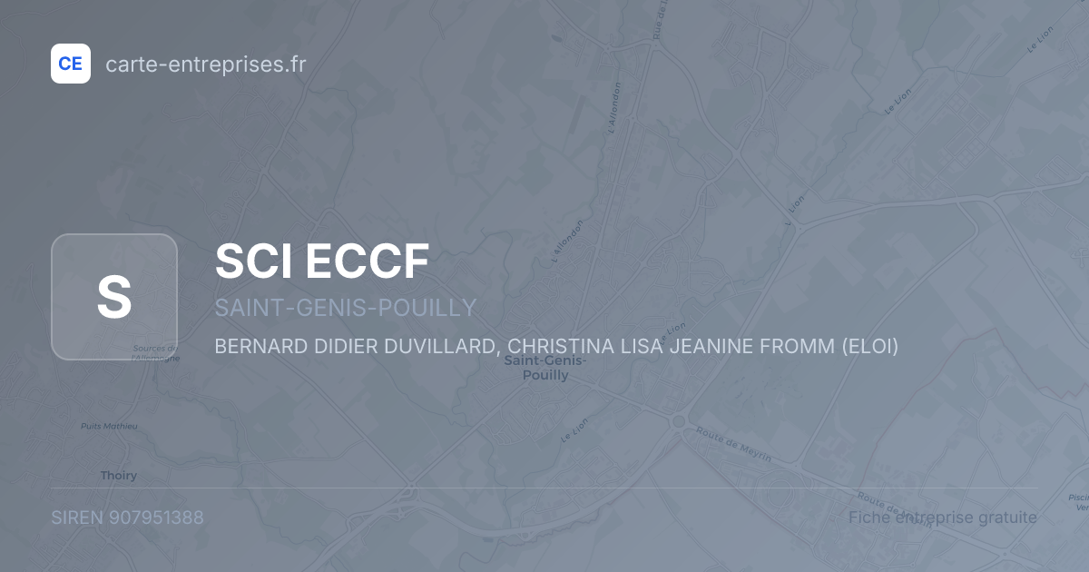 SCI ECCF — 907951388 — fiche entreprise