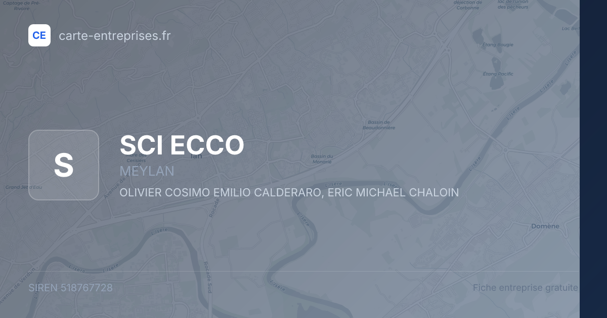 SCI ECCO — 518767728 — fiche entreprise
