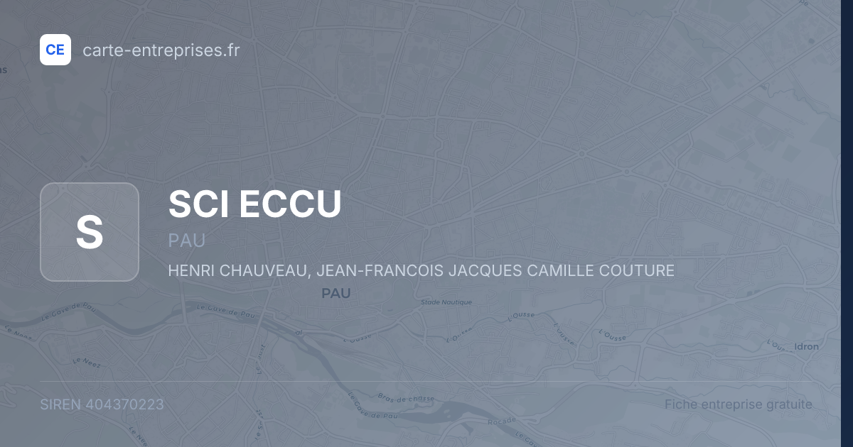 SCI ECCU — 404370223 — fiche entreprise