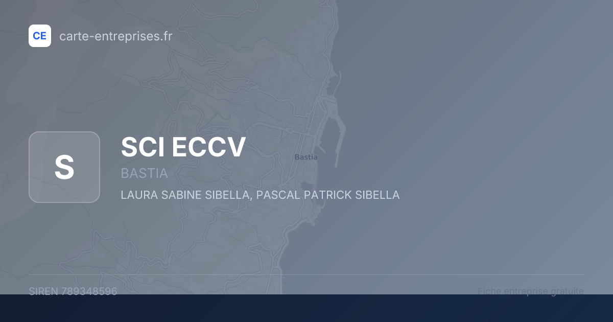 SCI ECCV — 789348596 — fiche entreprise