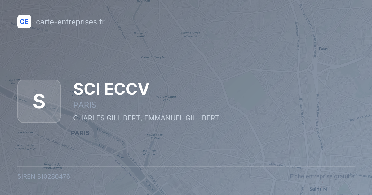 SCI ECCV — 810286476 — fiche entreprise