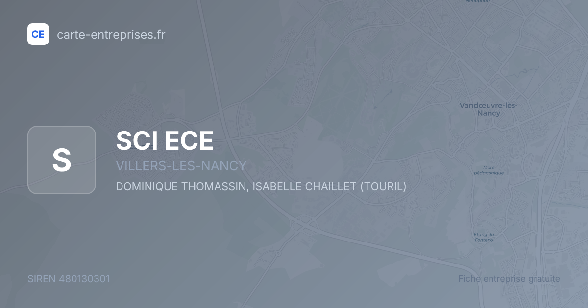 SCI ECE — 480130301 — fiche entreprise