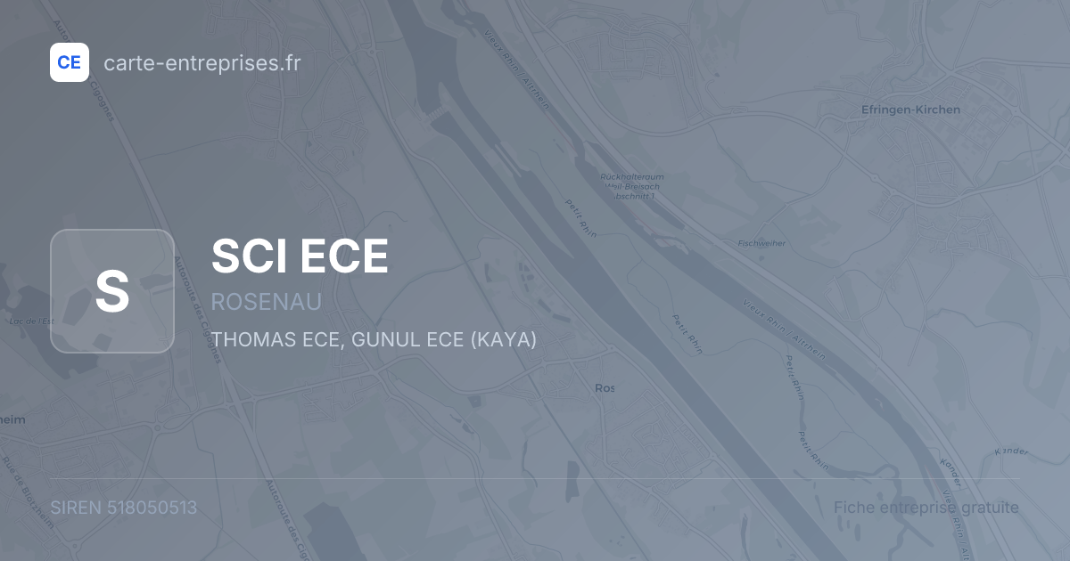 SCI ECE — 518050513 — fiche entreprise