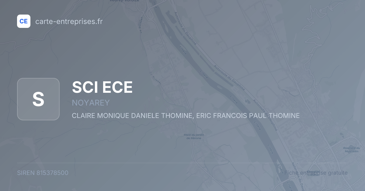 SCI ECE — 815378500 — fiche entreprise