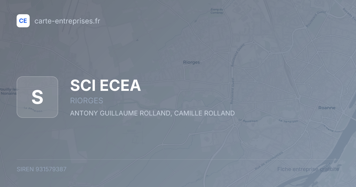 SCI ECEA — 931579387 — fiche entreprise