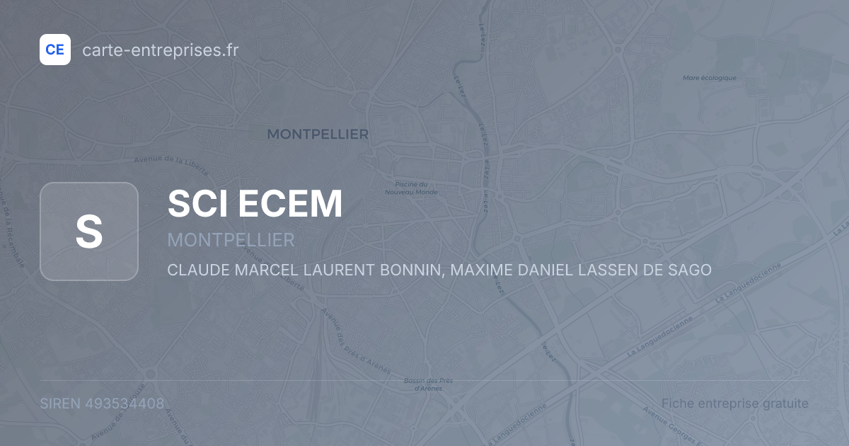 SCI ECEM — 493534408 — fiche entreprise
