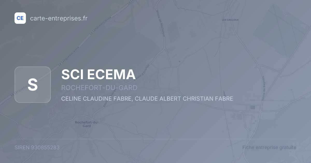 SCI ECEMA — 930855283 — fiche entreprise