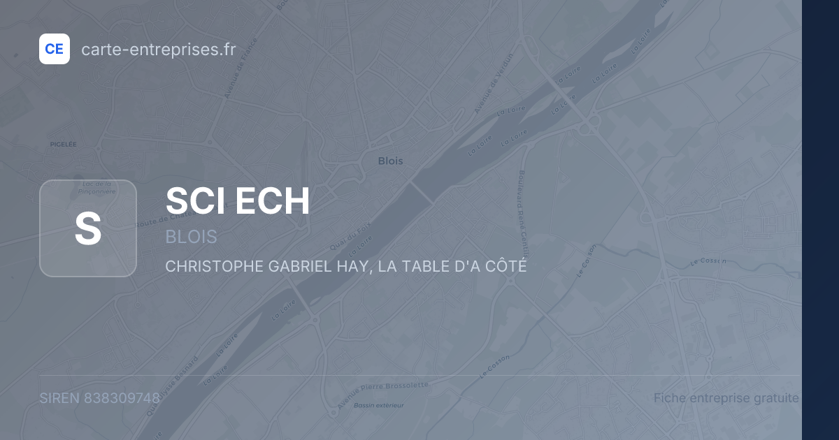 SCI ECH — 838309748 — fiche entreprise