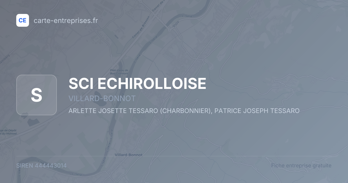 SCI ECHIROLLOISE — 444443014 — fiche entreprise
