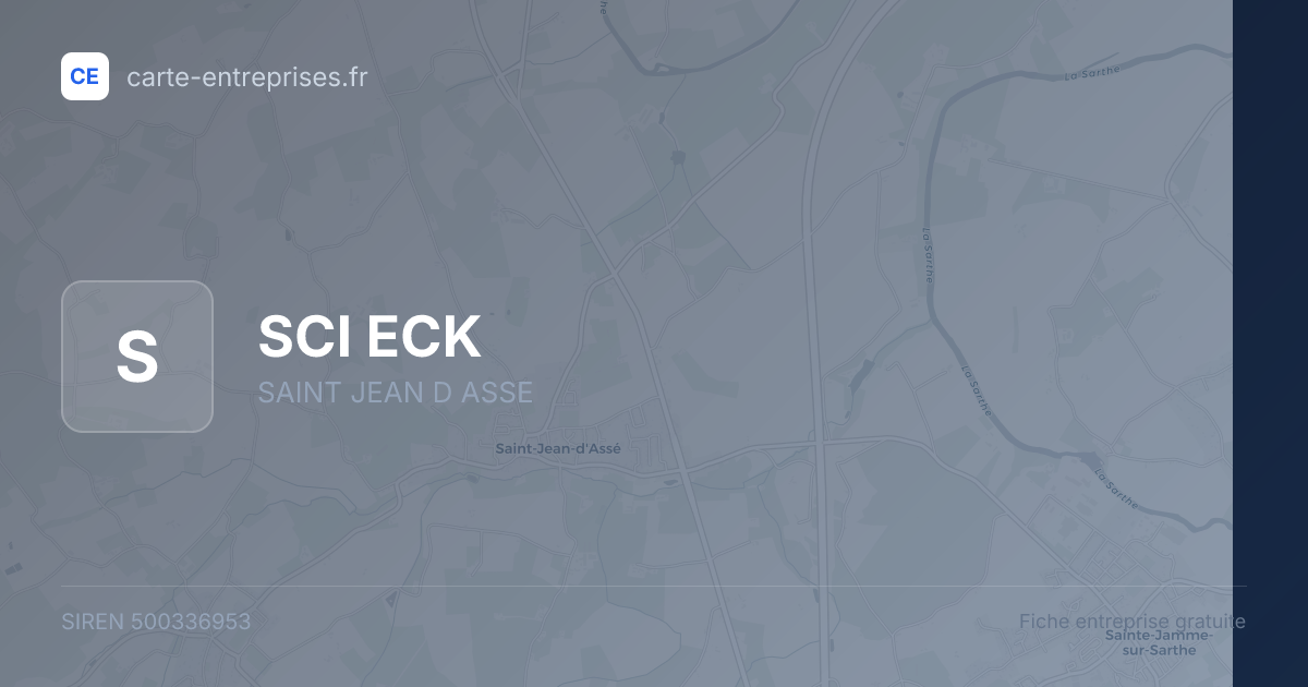 SCI ECK — 500336953 — fiche entreprise