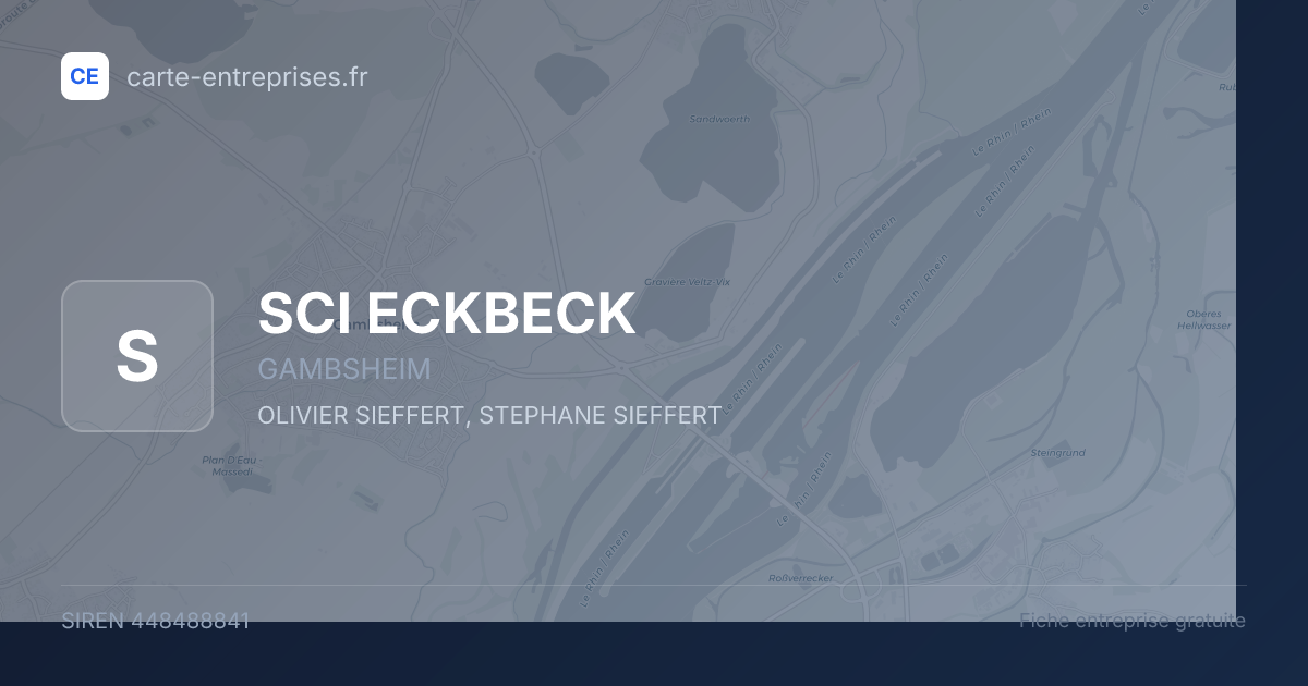 SCI ECKBECK — 448488841 — fiche entreprise