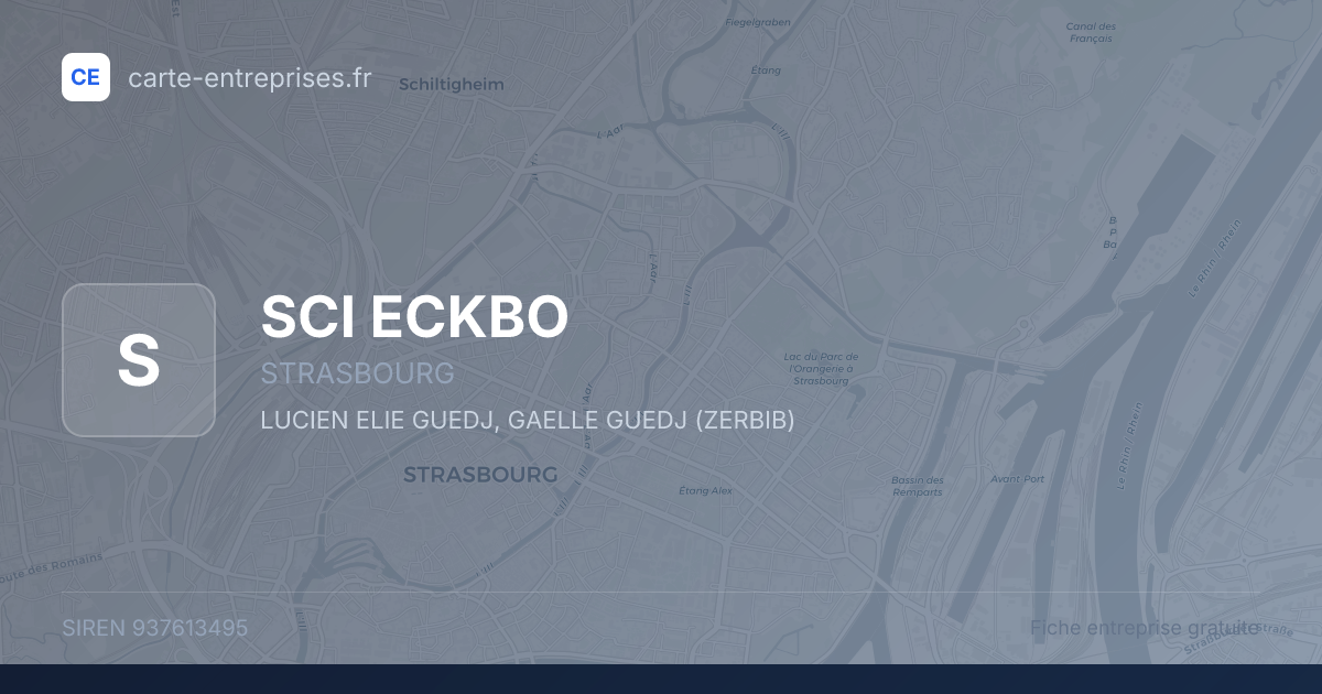 SCI ECKBO — 937613495 — fiche entreprise