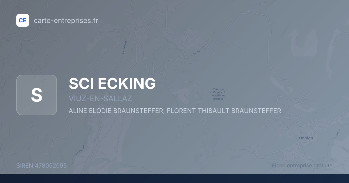 SCI ECKING — 478052095 — fiche entreprise