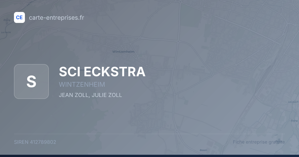SCI ECKSTRA — 412789802 — fiche entreprise