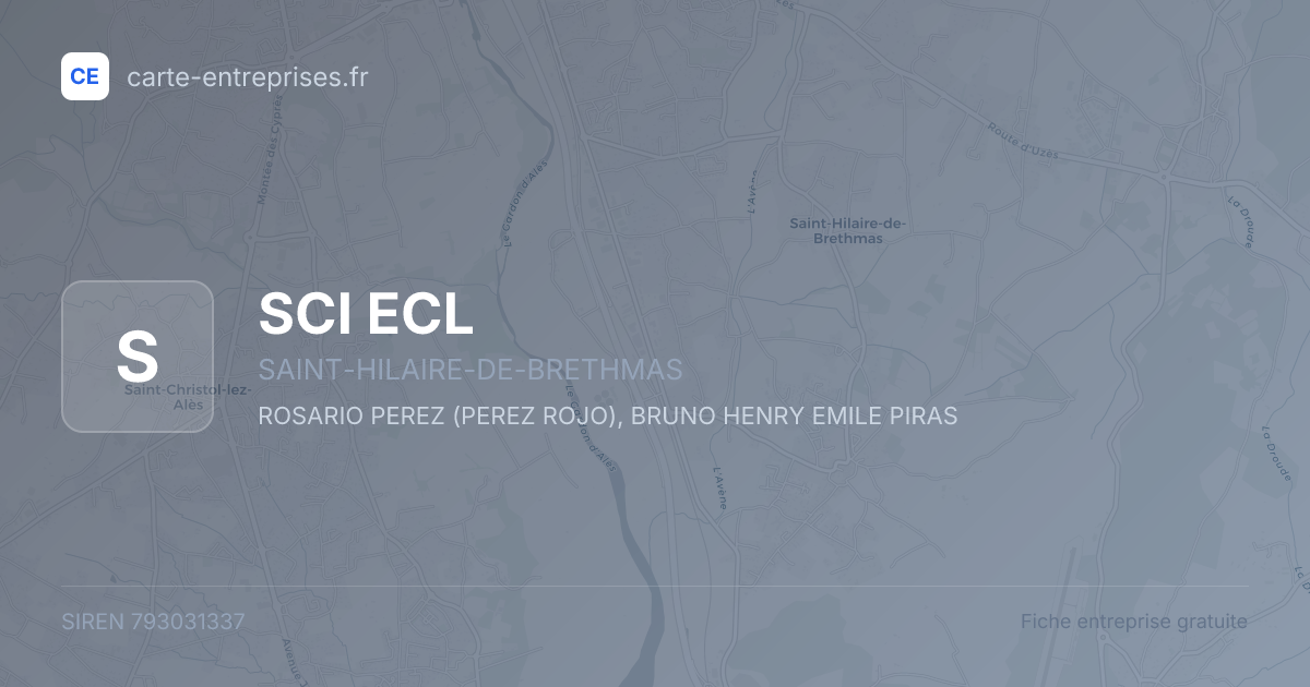 SCI ECL — 793031337 — fiche entreprise