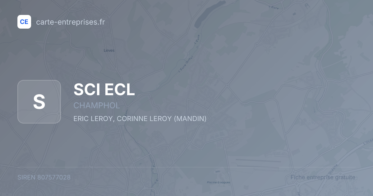 SCI ECL — 807577028 — fiche entreprise