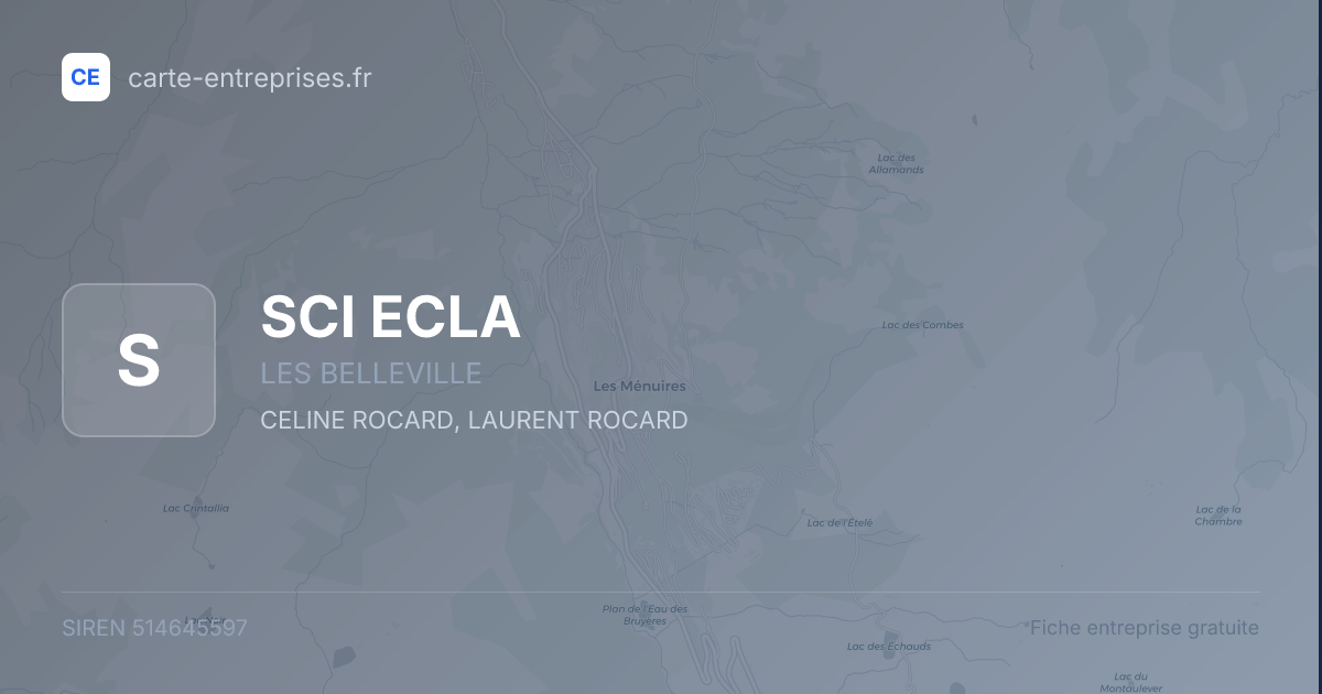 SCI ECLA — 514645597 — fiche entreprise