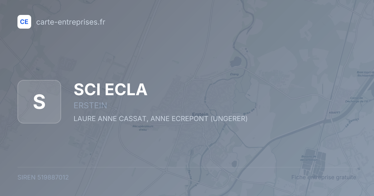 SCI ECLA — 519887012 — fiche entreprise