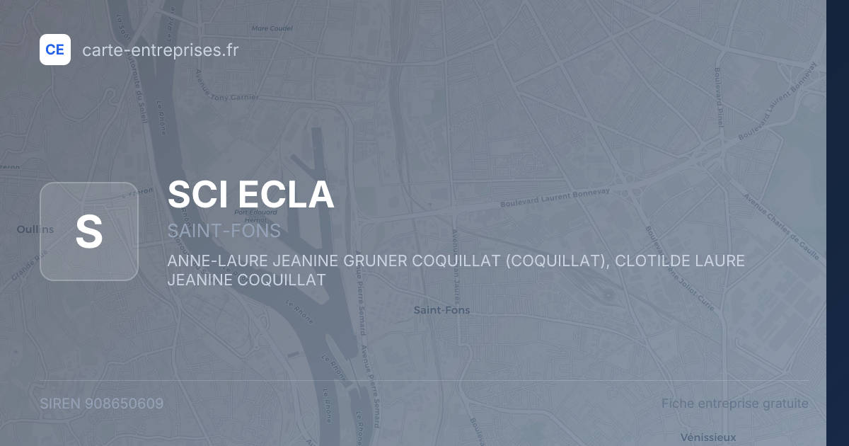 SCI ECLA — 908650609 — fiche entreprise