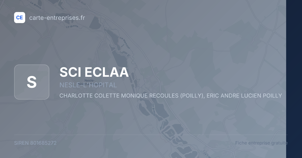 SCI ECLAA — 801685272 — fiche entreprise
