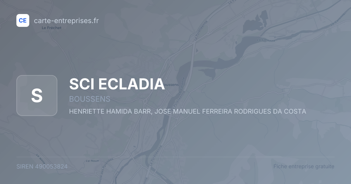 SCI ECLADIA — 490053824 — fiche entreprise