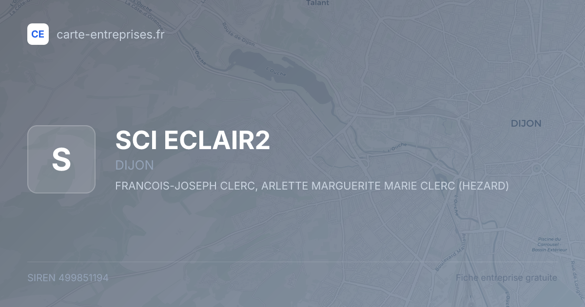 SCI ECLAIR2 — 499851194 — fiche entreprise