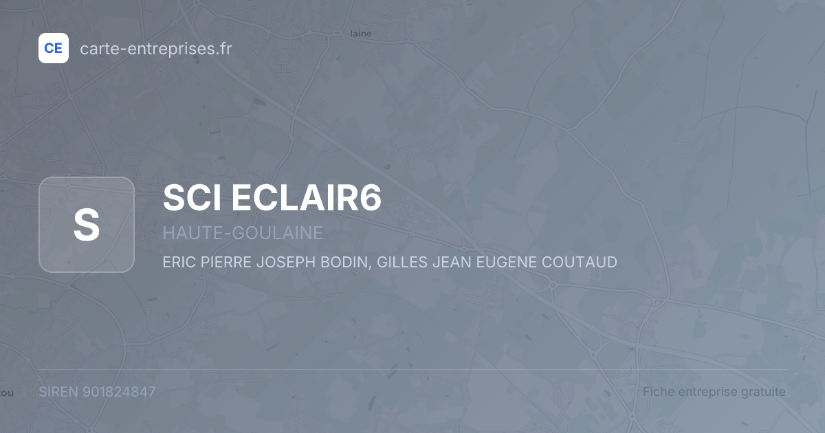 SCI ECLAIR6 — 901824847 — fiche entreprise