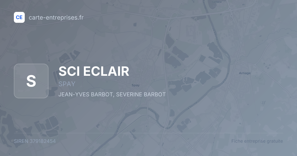SCI ECLAIR — 379182454 — fiche entreprise