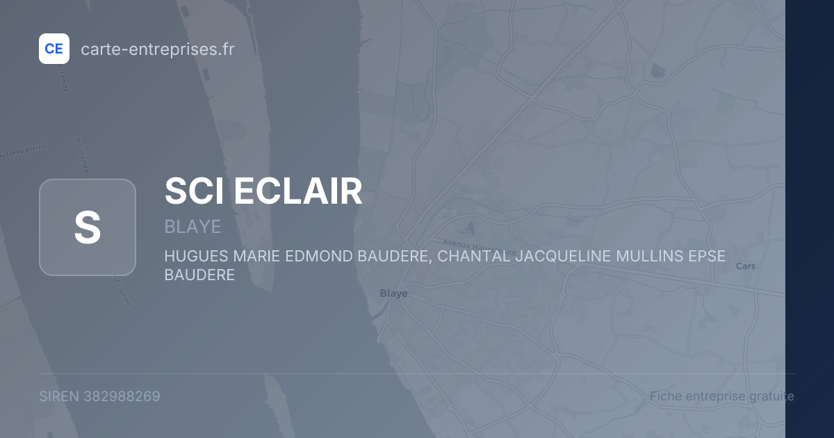 SCI ECLAIR — 382988269 — fiche entreprise