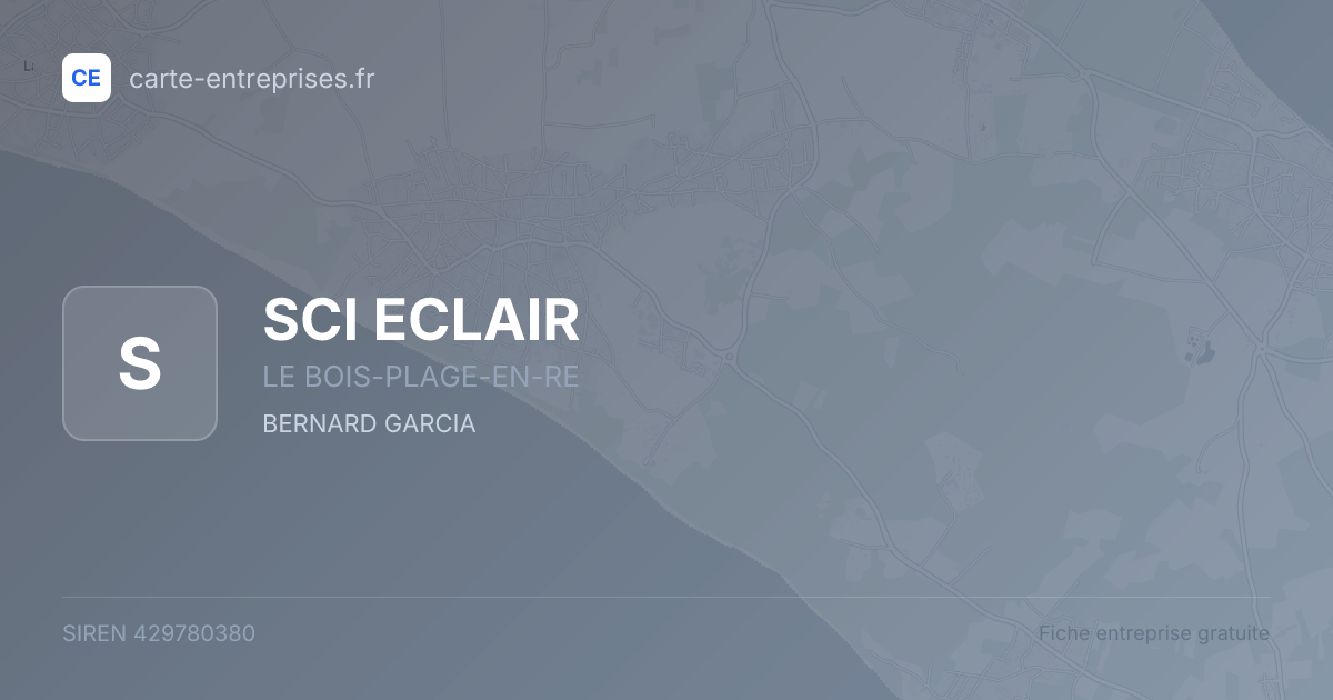 SCI ECLAIR — 429780380 — fiche entreprise