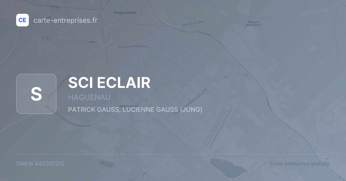 SCI ECLAIR — 442310215 — fiche entreprise