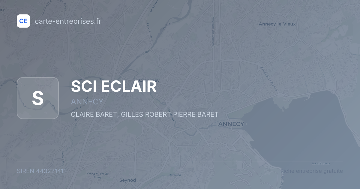 SCI ECLAIR — 443221411 — fiche entreprise