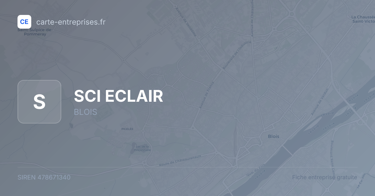 SCI ECLAIR — 478671340 — fiche entreprise