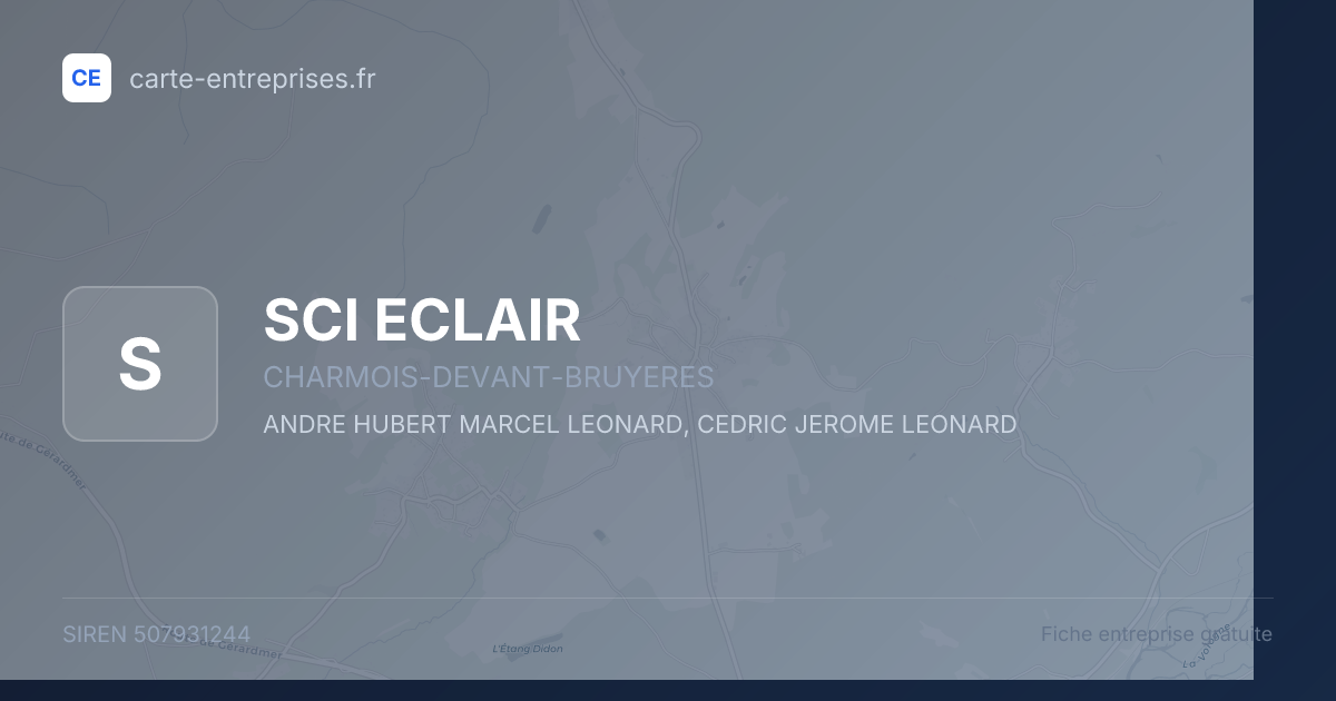 SCI ECLAIR — 507931244 — fiche entreprise