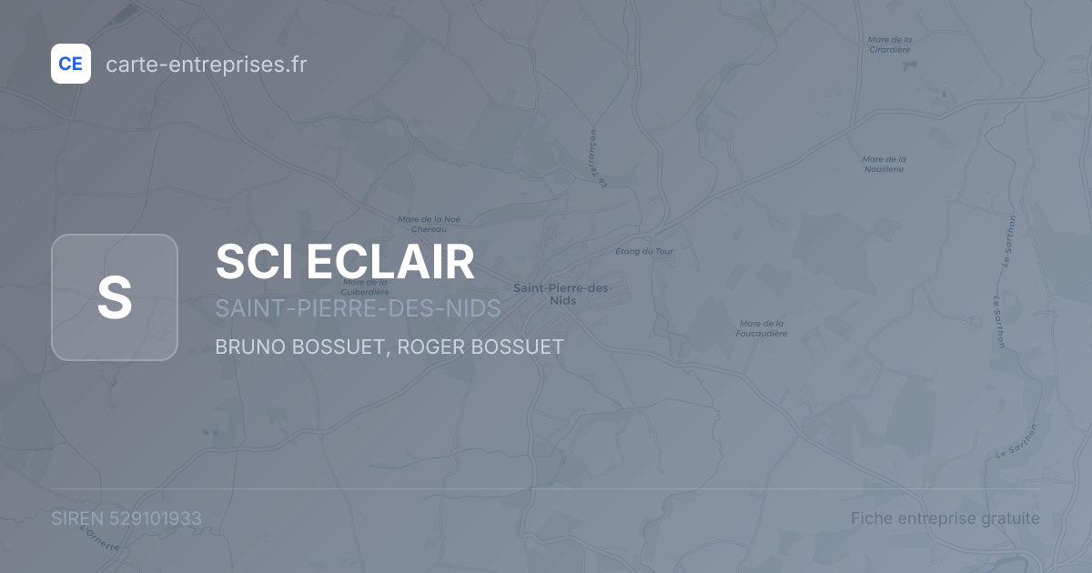 SCI ECLAIR — 529101933 — fiche entreprise