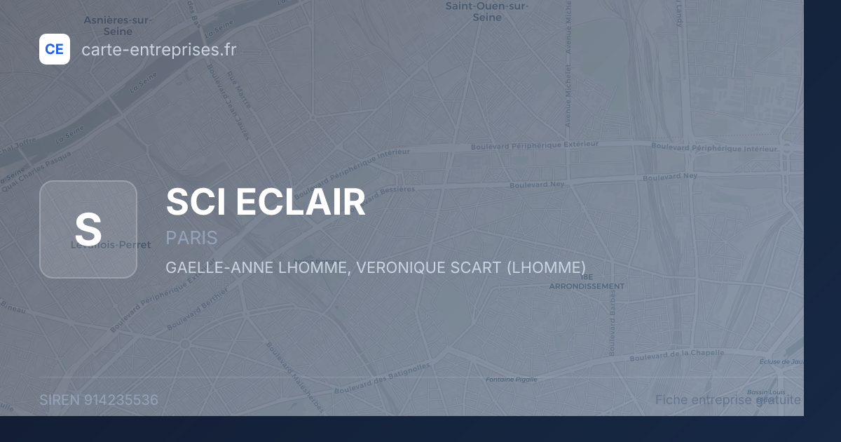 SCI ECLAIR — 914235536 — fiche entreprise